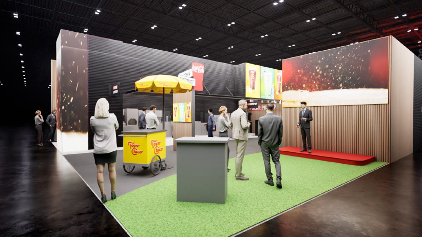 Visual Rendering of NRA Booth 